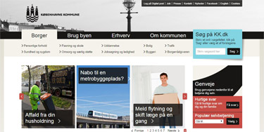 Københavns kommune hjemmeside