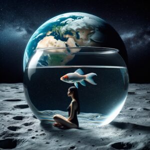 Fish on the moon